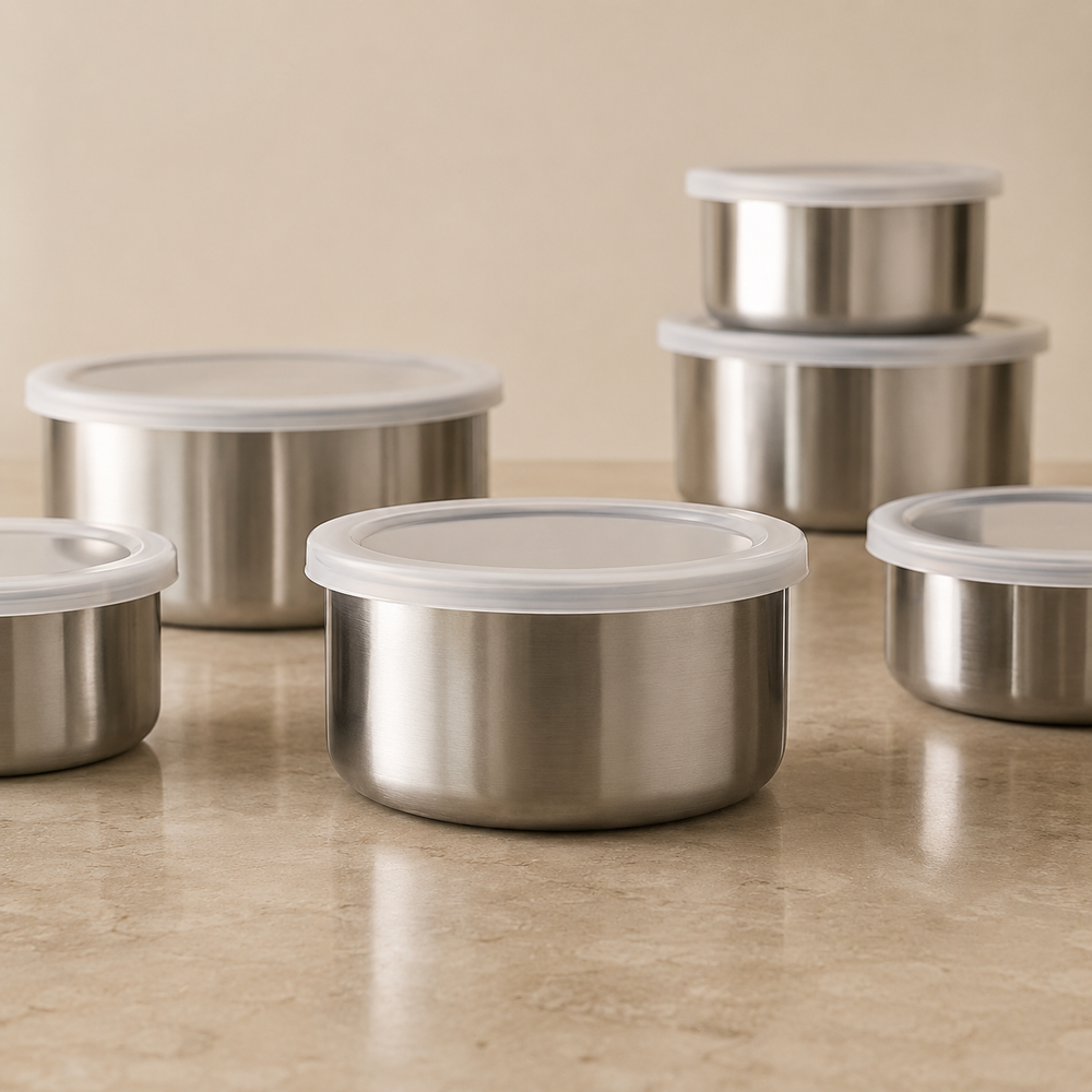 Set Ori Acero Inoxidable x5 | Organización Premium para Cocina