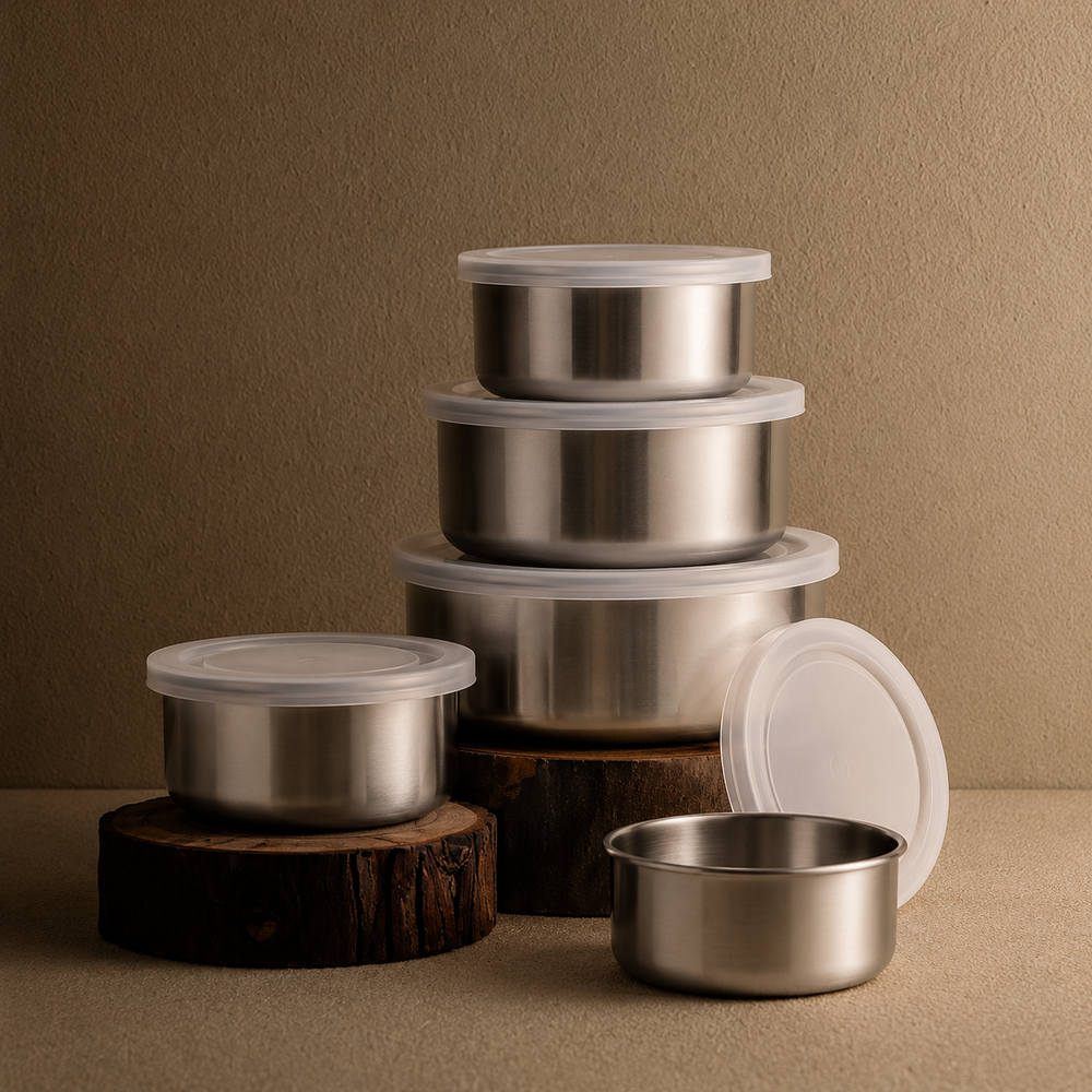 Set Ori Acero Inoxidable x5 | Organización Premium para Cocina