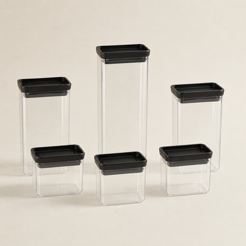 Set Aura de Contenedores Herméticos x6 | Cocina Organizada