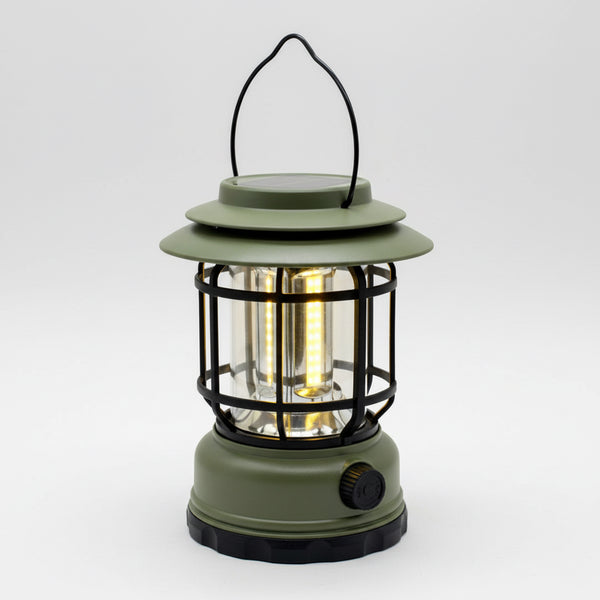 Farol Solar Recargable Camping Jardin Led Verde