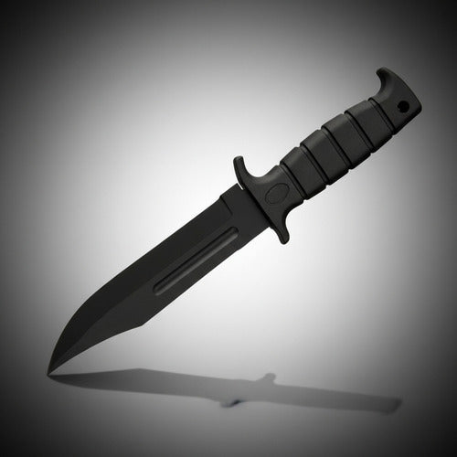 Cuchillo Camping Caza 30 Cm Con Estuche Premium Negro