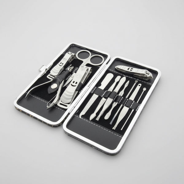Kit Manicura Pedicura Profesional Acero Inoxidable C/estuche