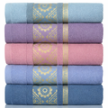 Juego De Toallas De Mano Rostro 100% Algodón Multicolor