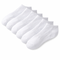 Pack Medias Trefoil Soquete Blancas Algodón Deportiva Premium X6 Blanco Lisa Único
