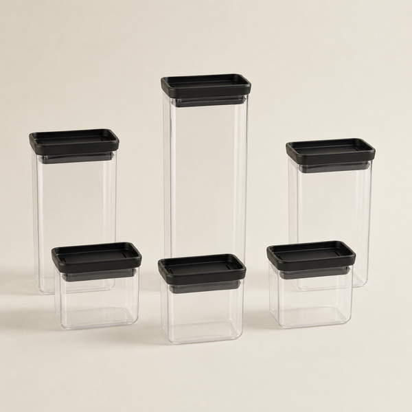 Set Aura de Contenedores Herméticos x6 | Cocina Organizada