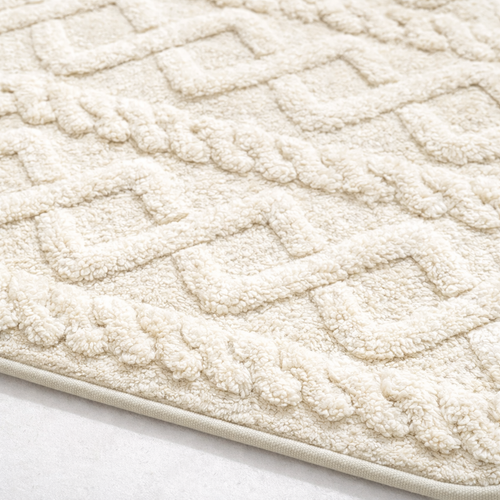 Alfombra De Baño Antideslizante Absorbente Blanco