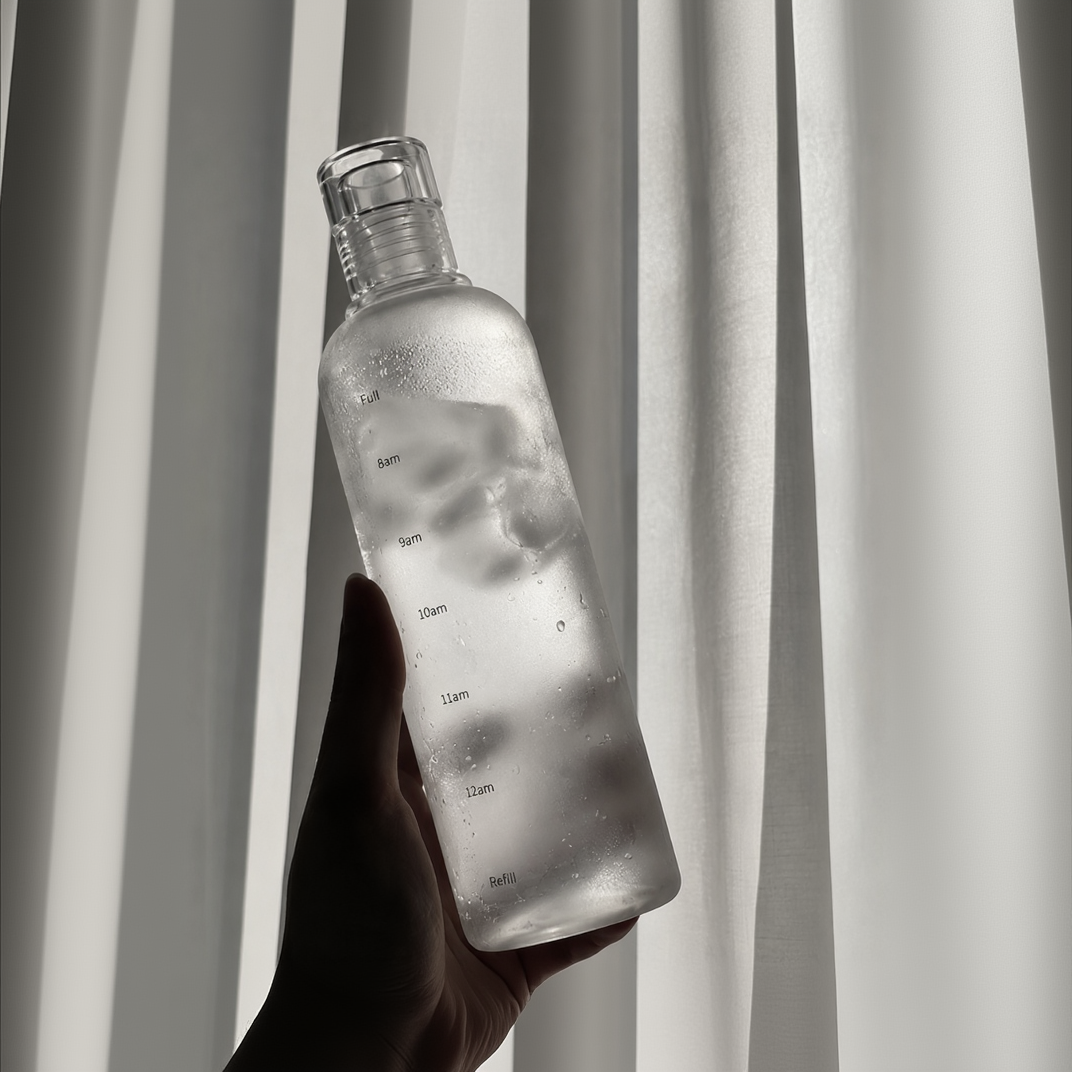 Botella de Vidrio Horario