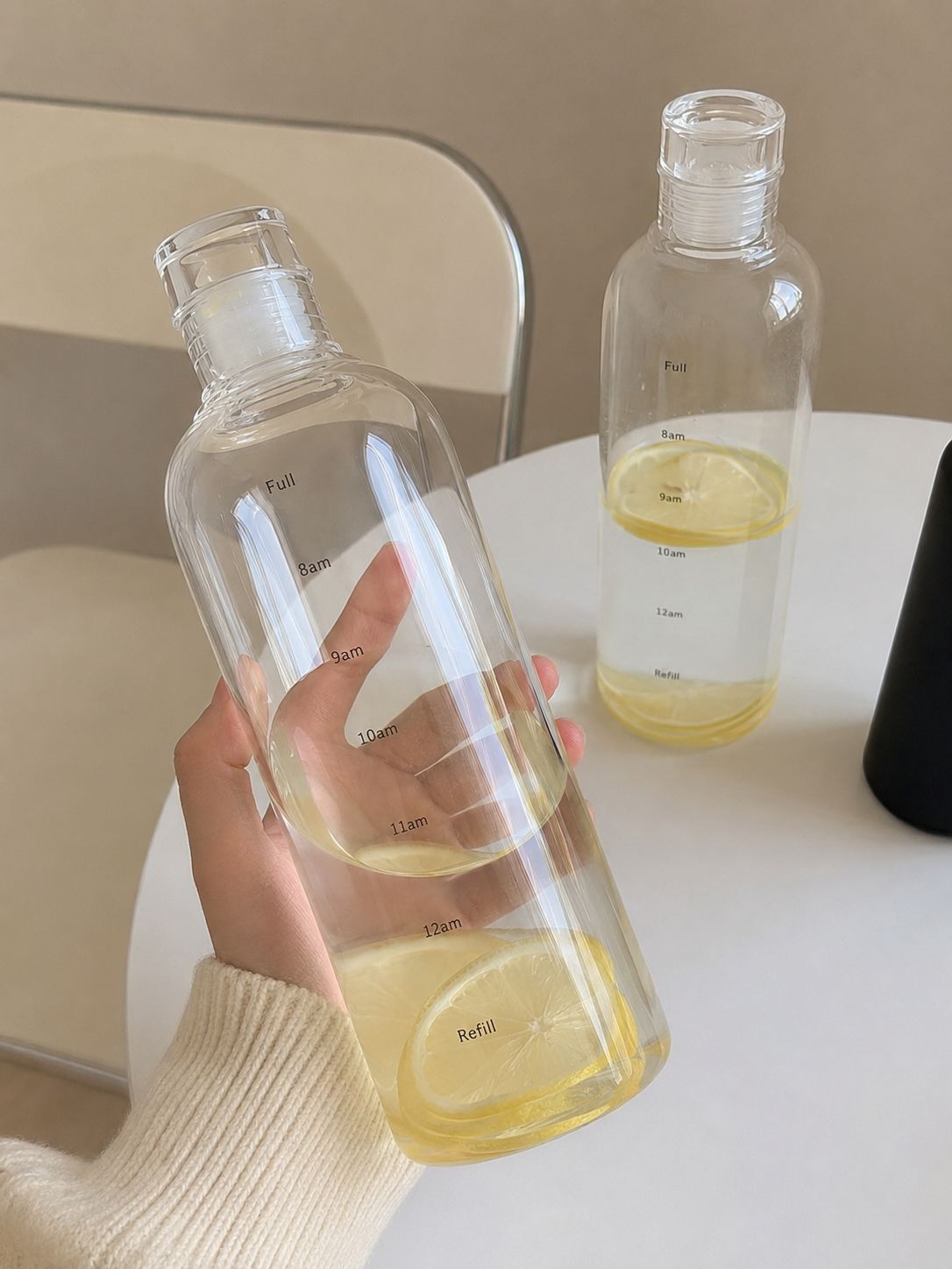 Botella de Vidrio Horario