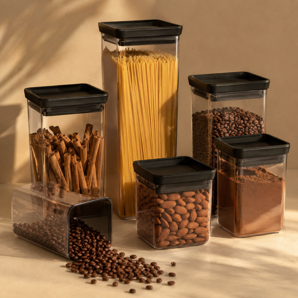 Set Aura de Contenedores Herméticos x6 | Cocina Organizada
