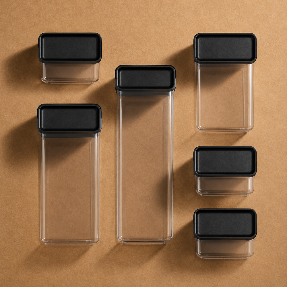 Set Aura de Contenedores Herméticos x6 | Cocina Organizada