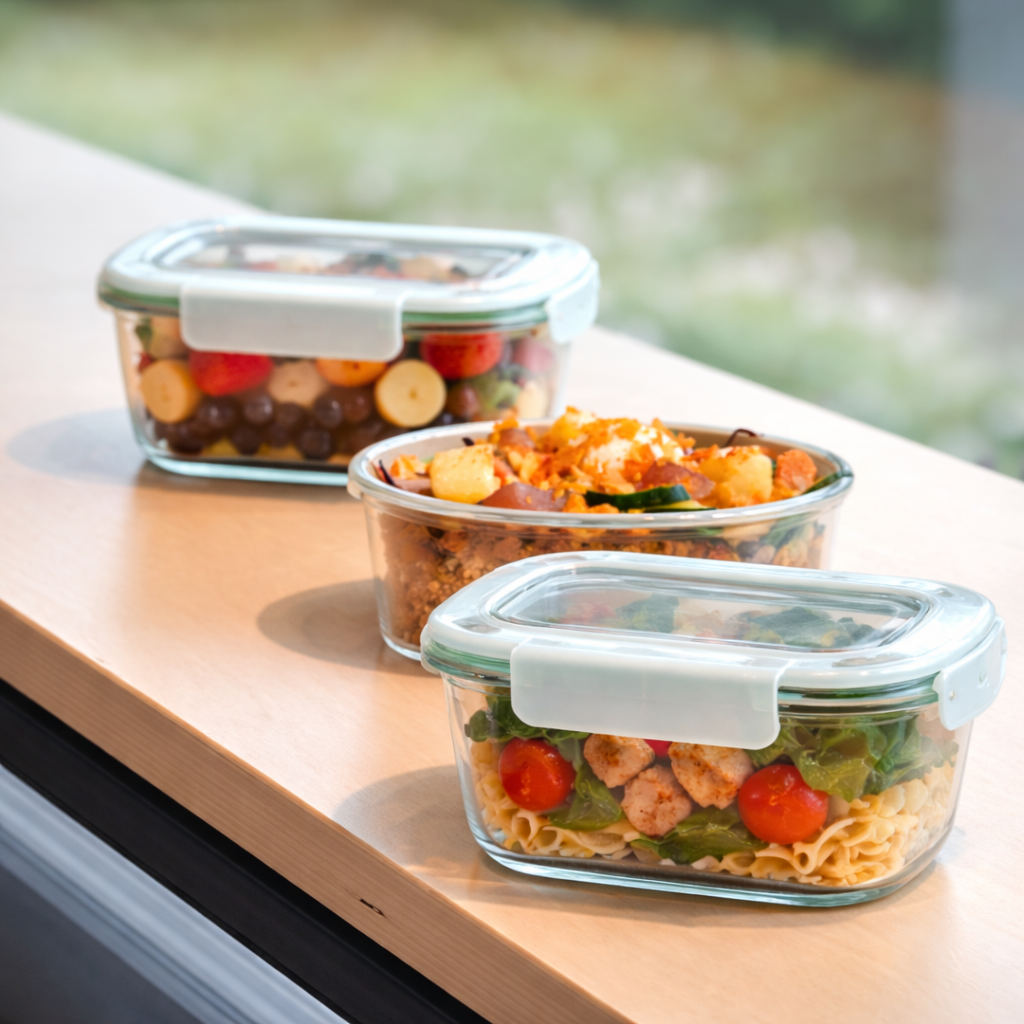 Recipiente Set Hermético de Vidrio