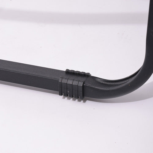 Silla Jardín Playera Plegable Con Apoyabrazos Reforzada Negro Liso