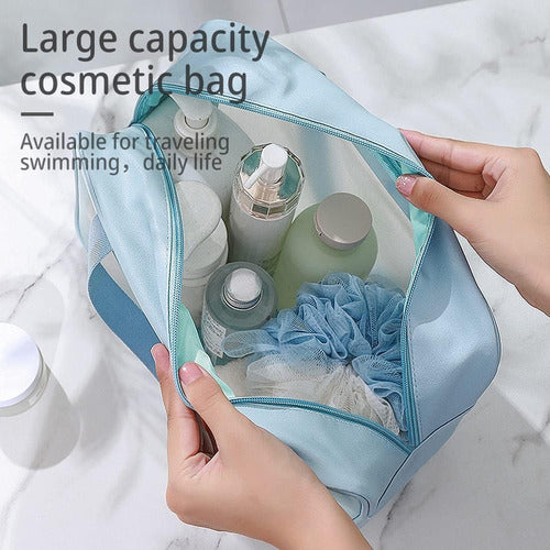 Neceser De Viaje Organizador Transparente Agua Lisa