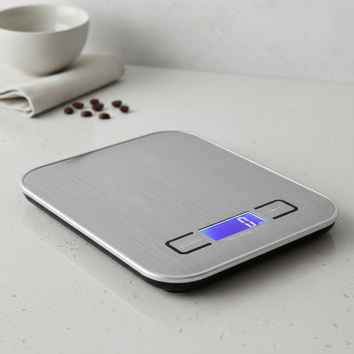 Balanza Cocina Digital Precisión Repostería 1g A 10kg Plateado 10 Kg