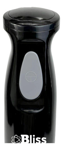 Mixer Procesadora Acero Inoxidable Eléctrica De Mano Negro