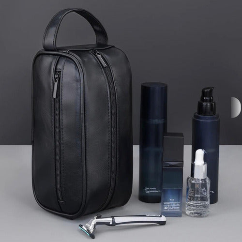 Neceser Bolso De Mano Símil Cuero Impermeable Alta Calidad