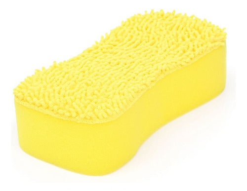 Esponja Auto 2 En 1 Lavado, Pulido Y Brillo Sin Rayar X2