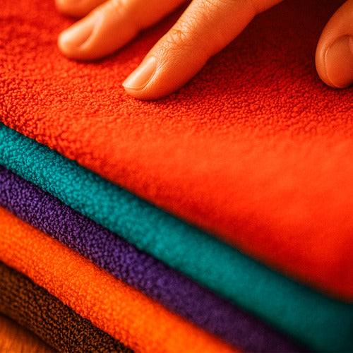 Paño De Microfibra Grande Muy Absorbente X12 40x40cm Blanco