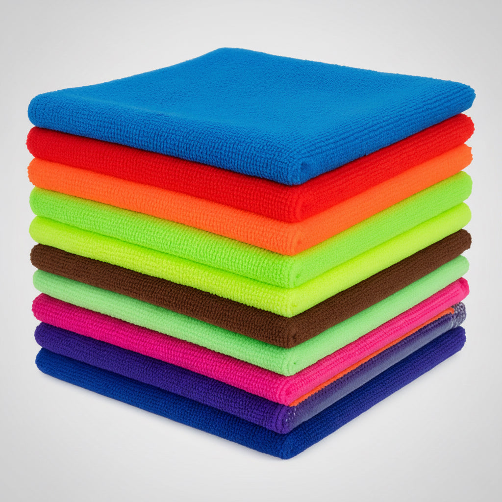 Paño De Microfibra Grande Muy Absorbente X12 40x40cm Blanco