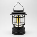 Farol Solar Recargable Camping Jardin Led Negro