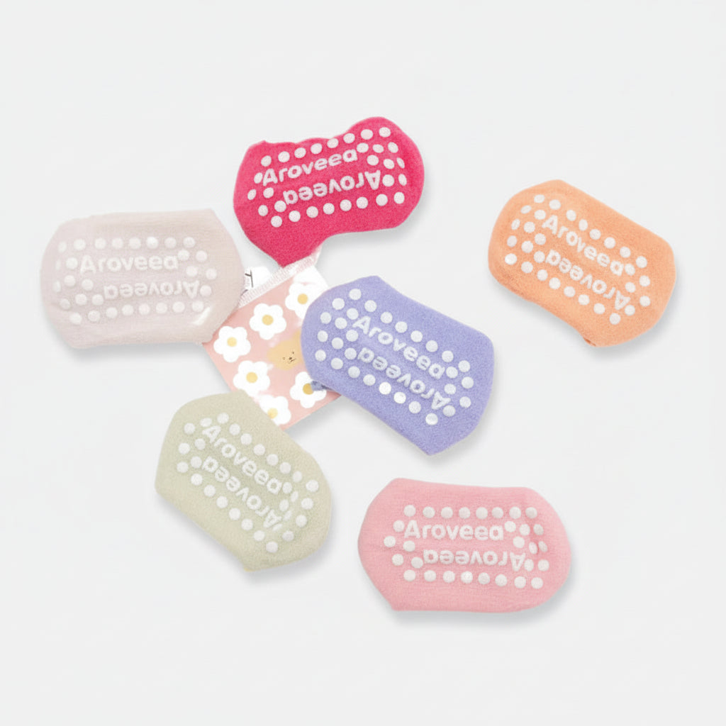 Pack Medias Para Bebé De Algodón X6 - Súper Cómodas Estampado Rosa Estampado Unico