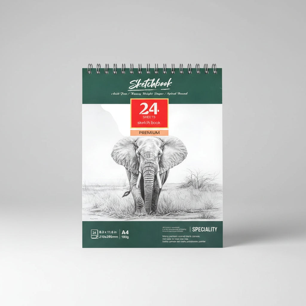 Block Hojas De Dibujo A4 160 Gramaje X24 Papel Blanco Blanco Lisa