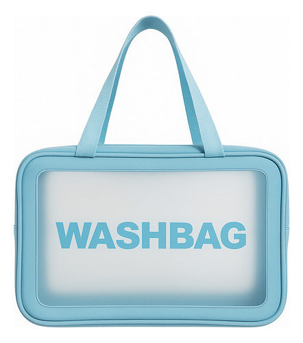 Neceser De Viaje Organizador Transparente Agua Lisa