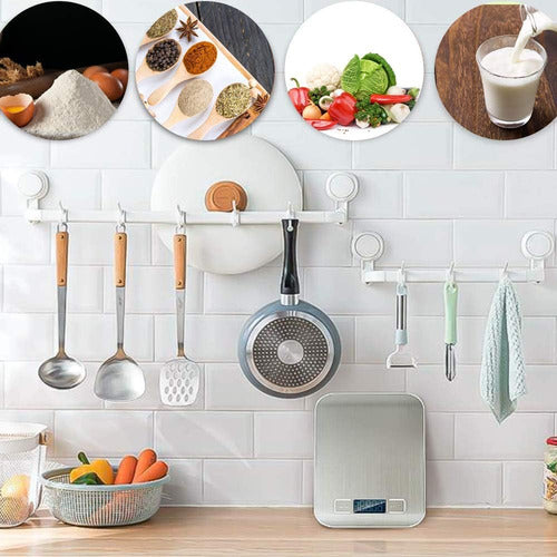 Balanza Cocina Digital Precisión Repostería 1g A 10kg Plateado 10 Kg