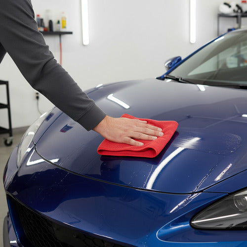 Microfibra Paño Auto Alta Absorción Profesional X3 Kit Multicolor