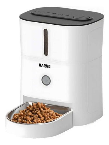 Dispensador Alimentos Mascota Perro Gato Inteligente 3l Blanco
