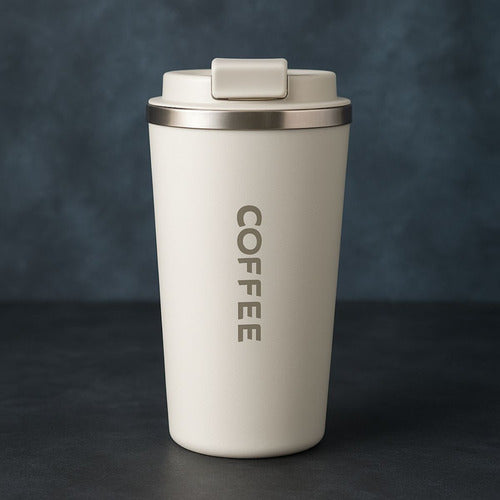 Vaso Térmico Para Café 510ml Portátil - Antiderrames Premium