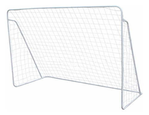 Arco De Futbol Con Red Premium Calidad Blanco
