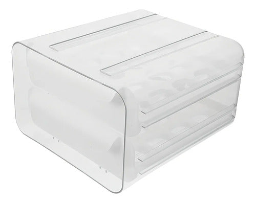 Huevera Organizadora 32 Unidades Apilables Blanco