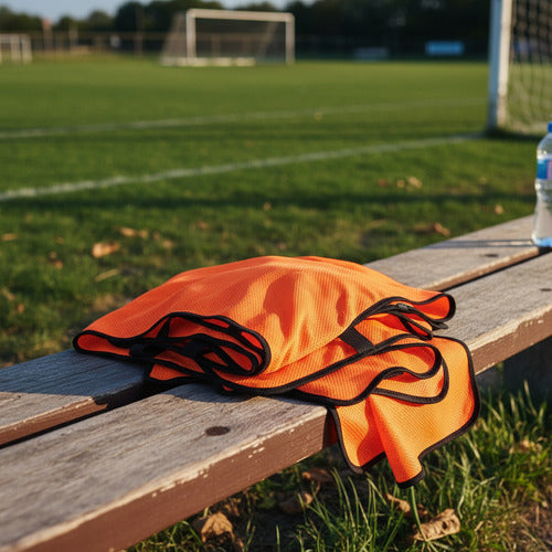 Chaleco Deportivo Entrenamiento Poliester Varios Colores Naranja Xl