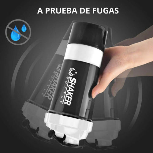 Botella De Agua Pro Gimnasio Con Mezcladora Para Proteína