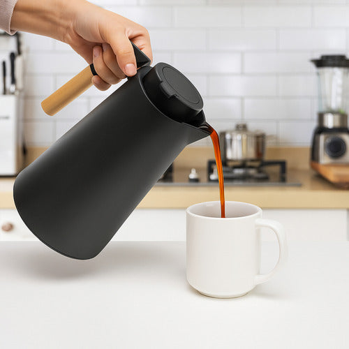 Jarra Térmica Frío Calor 1l Té Café Mantiene Temperatura Blanco