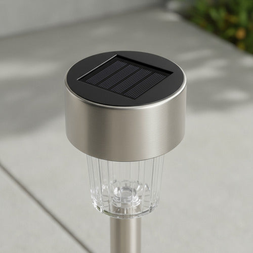 Luz Exterior Solar Estaca Luminaria De Jardín Pincho X4