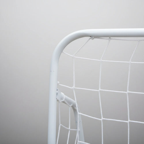 Arco De Futbol Con Red Premium Calidad Blanco