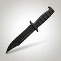 Cuchillo Camping Caza 30 Cm Con Estuche Premium Negro