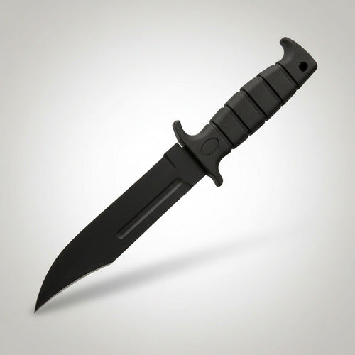 Cuchillo Camping Caza 30 Cm Con Estuche Premium Negro