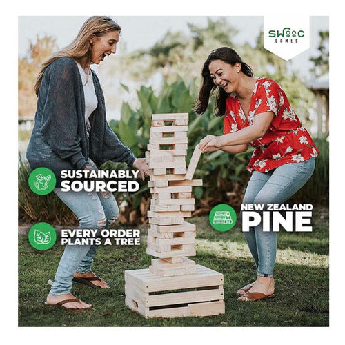 Jenga Gigante Pasalo Chevere Para Fiestas Y Eventos