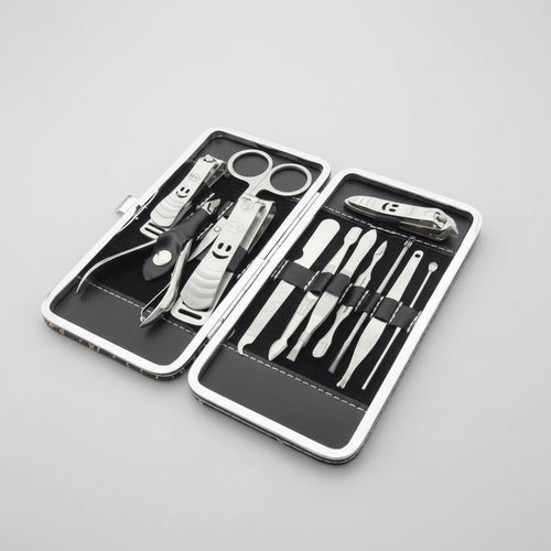 Kit Manicura Pedicura Profesional Acero Inoxidable C/estuche