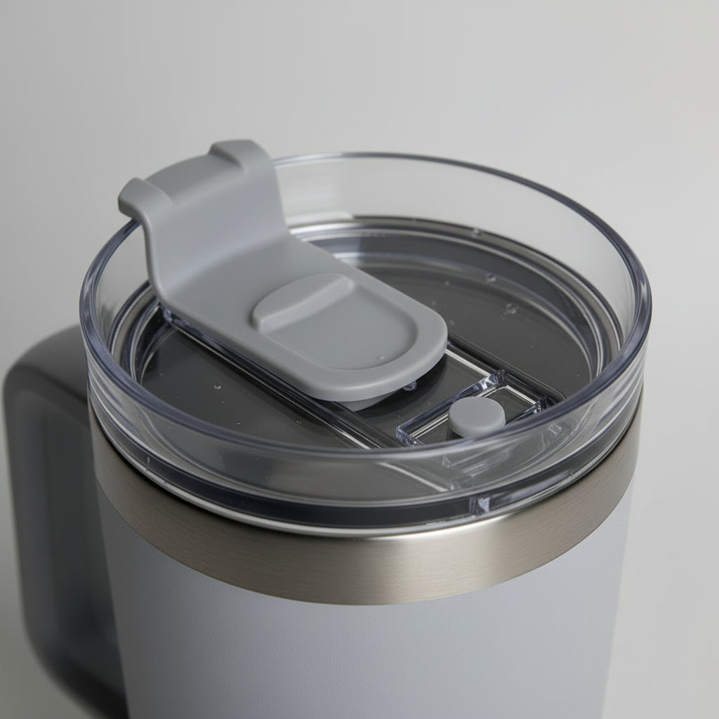 Vaso Térmico Premium Bebidas Frías Y Calientes 1.2lt Gris