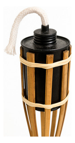 Antorcha De Bambú Anti Insectos Repele Insectos Pack X3 Marrón Claro