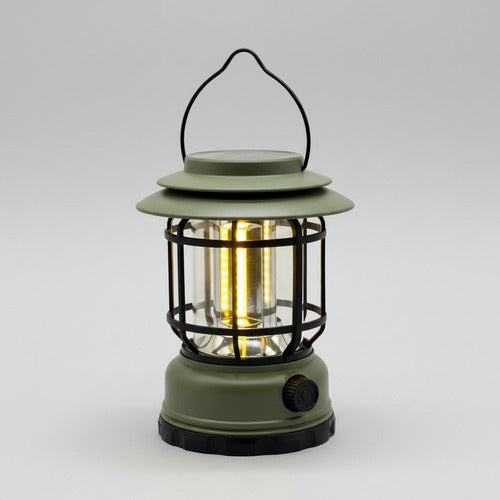 Farol Solar Recargable Camping Jardin Led Verde