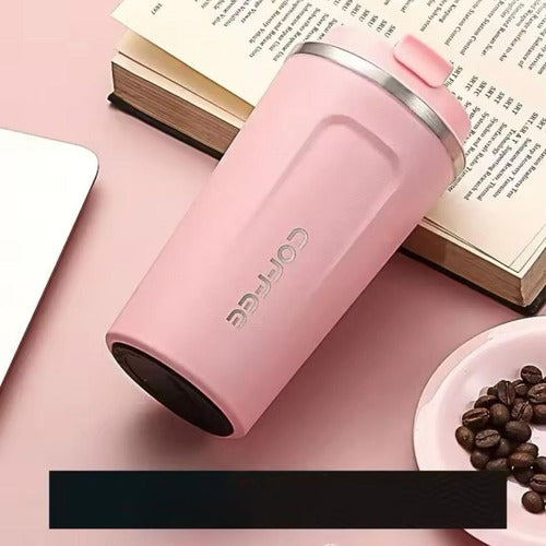 Vaso Térmico Para Café 510ml Portátil - Antiderrames Premium