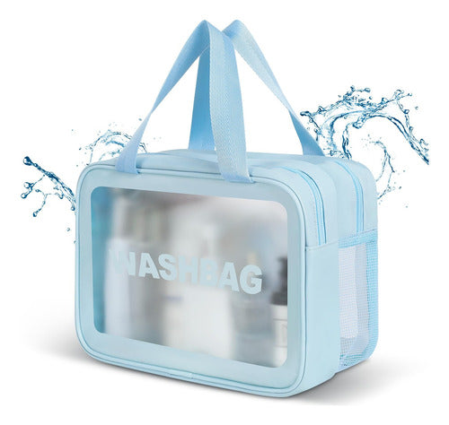 Neceser De Viaje Organizador Transparente Agua Lisa