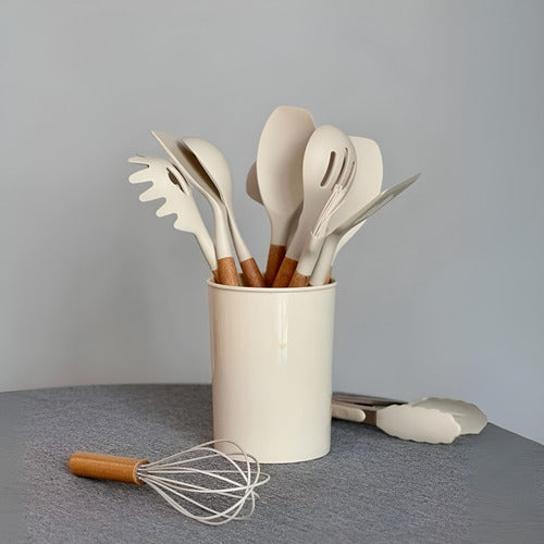 Juego Kit De Menage 12 Piezas Utensilios De Cocina Silicona