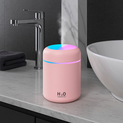 Difusor Aromatizador Vaporizador Humidificador Usb Led Coral Claro