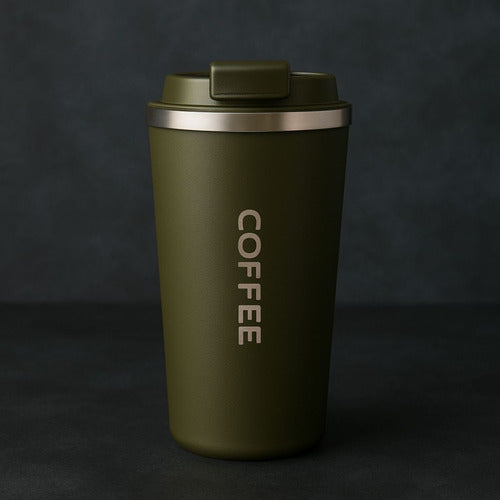 Vaso Térmico Para Café 510ml Portátil - Antiderrames Premium